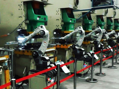 冲压机器人连线